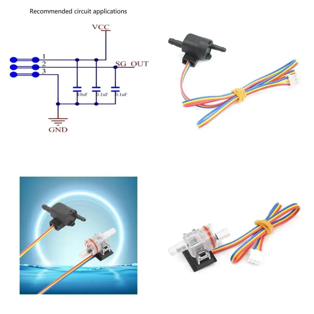 R9UF Waterstroomsensor Meet Hall Effect Controle Flowmeter Drinkschakelaar Vloeistof