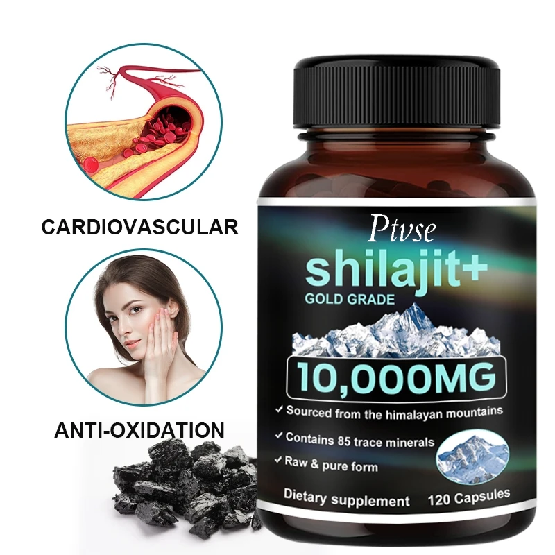 

Чистая органическая добавка Shilajit — минералы Fulvic Acid и Trace для мужчин и женщин, энергетические и когнитивные костные иммунитеты