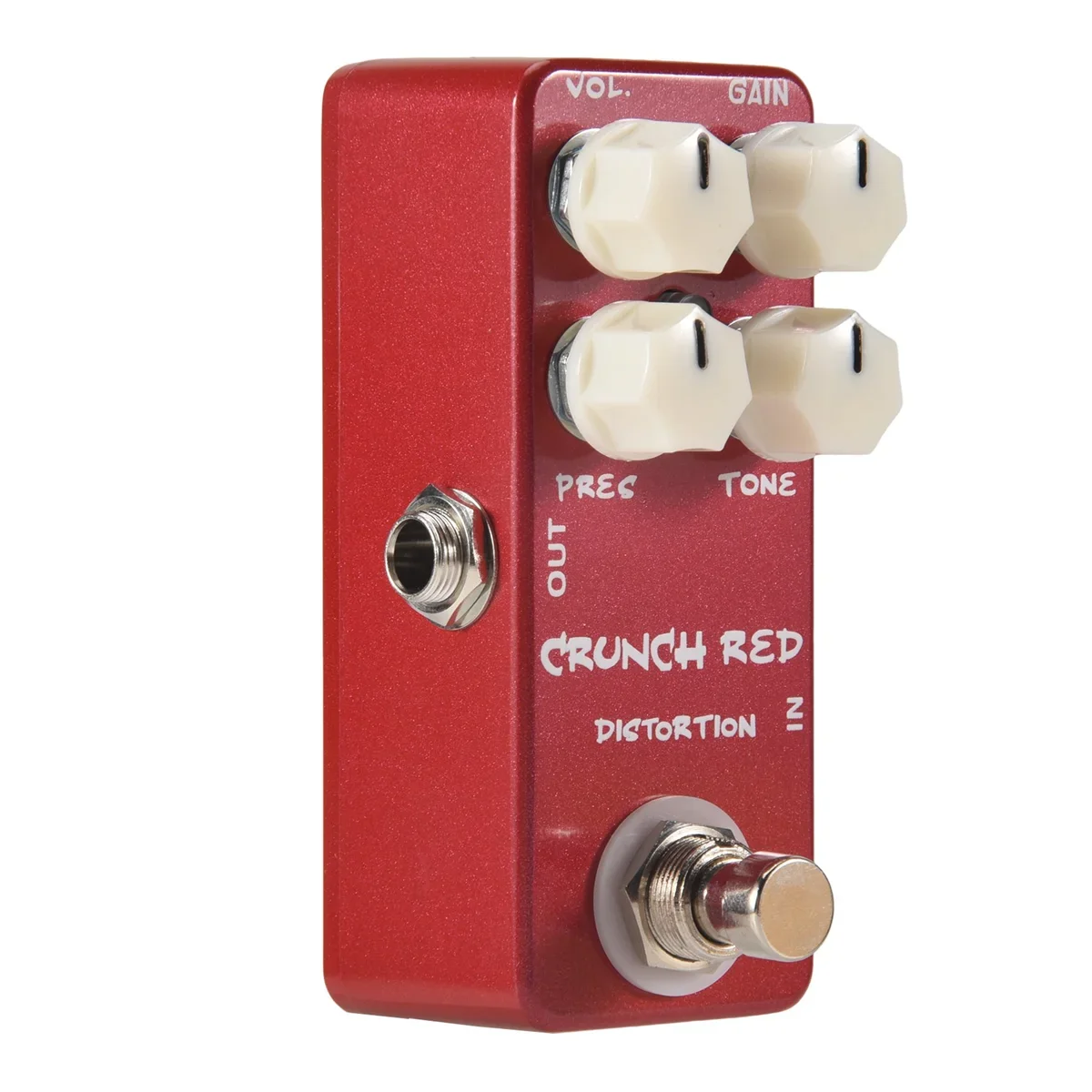 

Mini Crunch Red Distortion Pedal True Bypass Full Metal Guitar Accessory