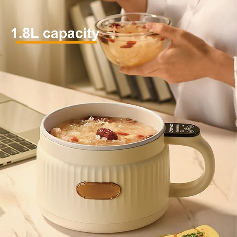 1.8L Electric Cooking Pot Student Dormitory Hot Pot Multi-function Pot Home Reservation Non-Stick Rice Cooker Auto Keep Warm