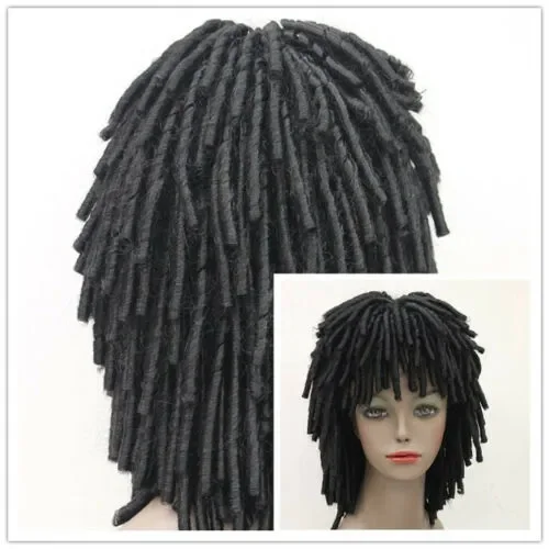 Dread lock Stil Perücken kurze Locken rollt Haar Drama Cosplay Party Frauen Perücke