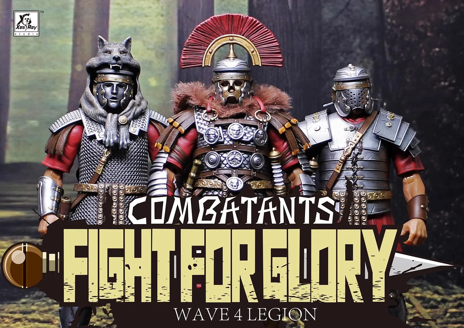 

New Arrival XesRay Fight For Glory 1/12 7inch Action Figure Combatants Wave 4 Roman Trio Anime Model For Gift