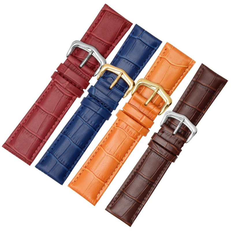 Leather Strap Instead Of Key Turtle Tnk Series Leather Watch With Flat Interface 12/13/14/15/16/17/18/19/20/21/22/23/24mm.