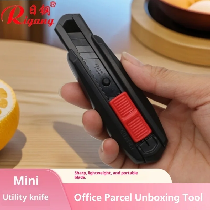 Mini Utility Knife Portable Cutting Tool SK5 Black Steel Blades Sharp Rugged Express Unboxing Tool With Blade Non-slip Handle