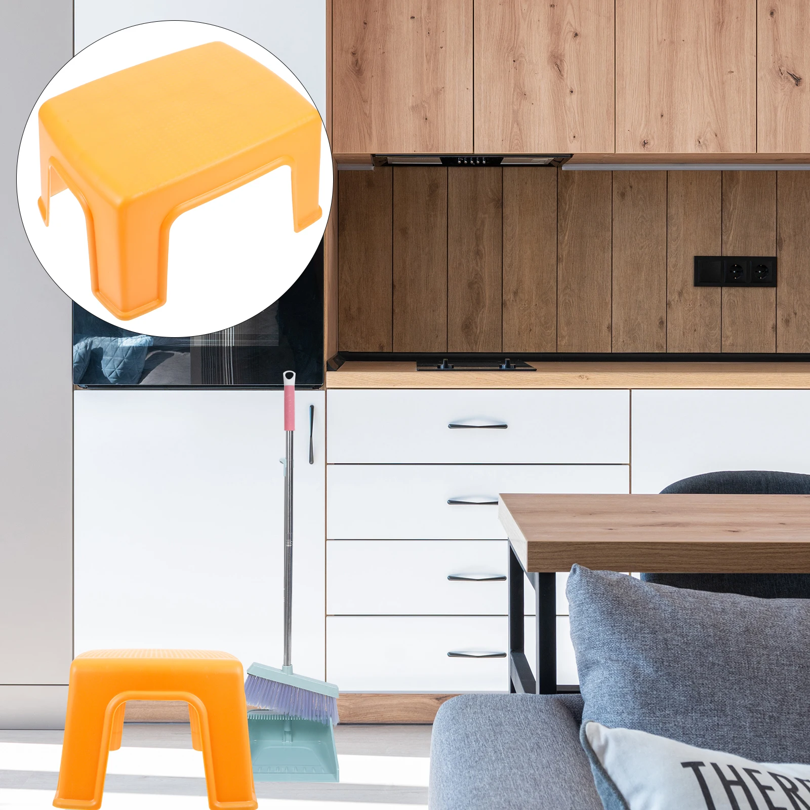 Stackable Anti-Slip Footstool Kids Baby Stool PP Thickened Comfortable Space-Saving Home Furniture Creative Household