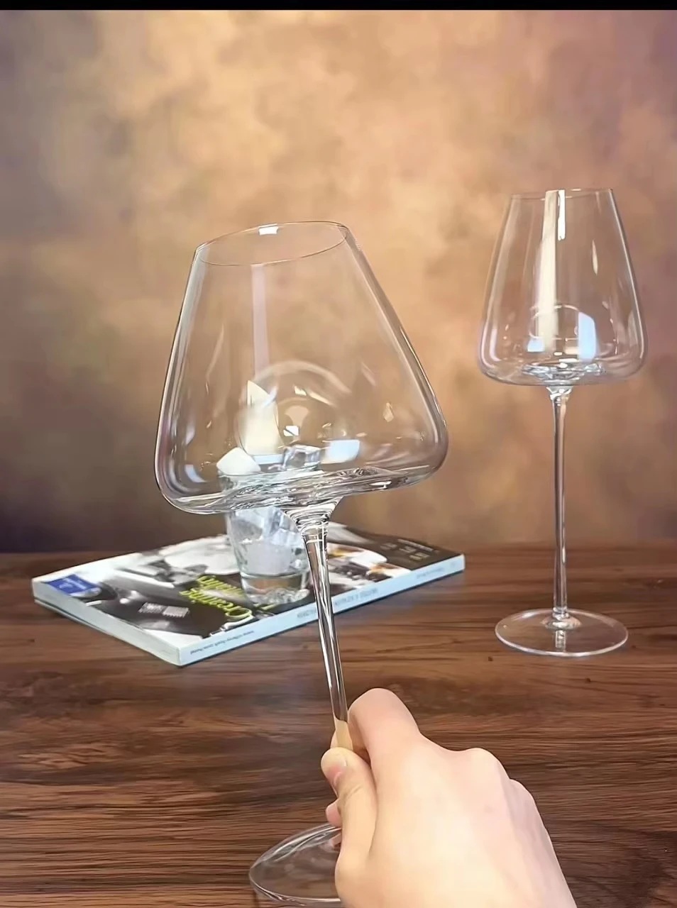 

720ml Large European Burgundy Clear Red Wine Glasses High Value Crystal Glass Grape Champagne High Capacity