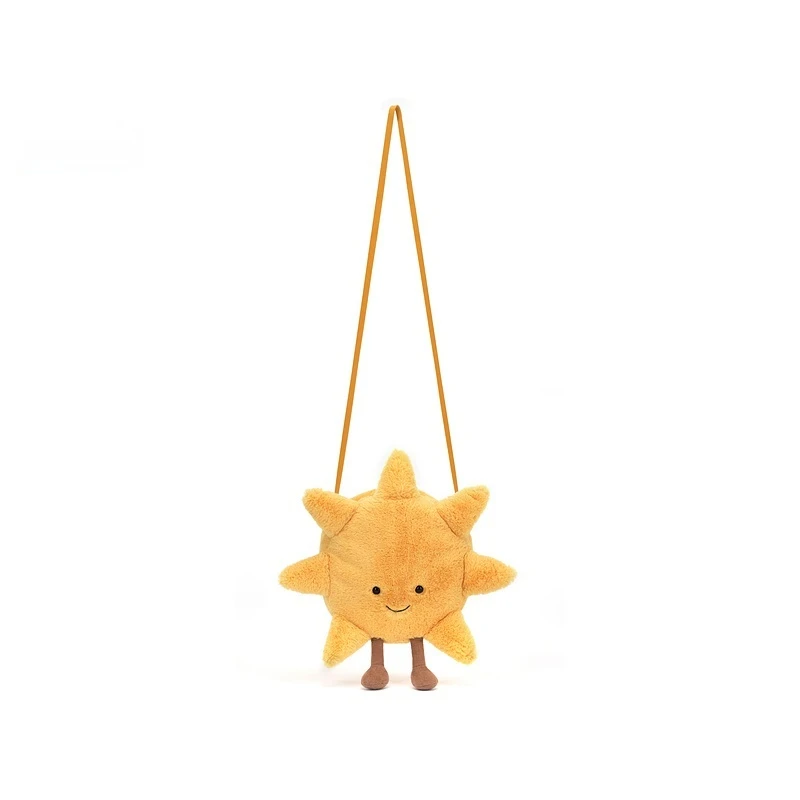 Jellycat Fun High Quality Smile Face Sun Bags Plush Toys Children'S Bags Crossbodys The Inclineds Shoulders Bags For Girls Gifts