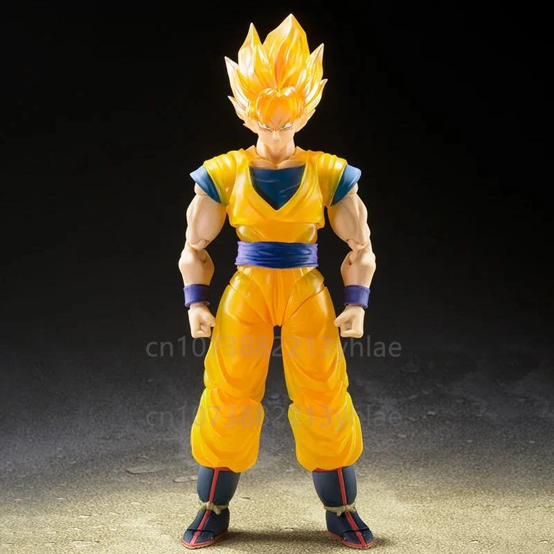 In Stock Original Bandai Dragon Ball S.h.figuarts Super Saiyan Sun Wukong Z Warrior Anime Figure Action Figures Model Toys Gift