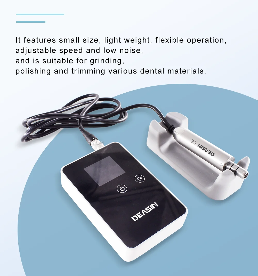 DEASIN Lab Equipment Micromotor Polisher Dental E-Type Micro Motor Plaster Grinding Polishing Handpiece Dentist Equipment Tool