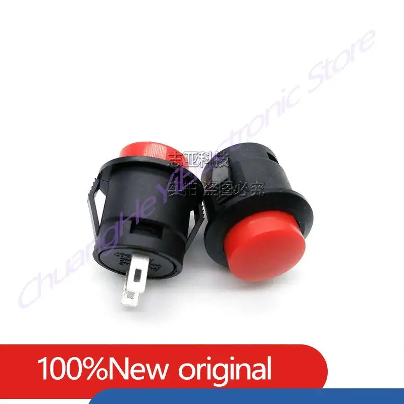 5Pcs/Lot Factory Direct Sales R13-507 Card Type Round Push Button Switch Press the 16mm 3A 250V Lock-Free Point Switch
