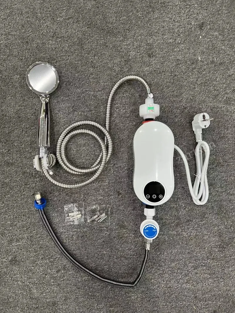 5500W 최신 온수기 인스턴트 온수기 Tankless 순간 수도꼭지 탭 주방 온수 크레인 LED 디지털