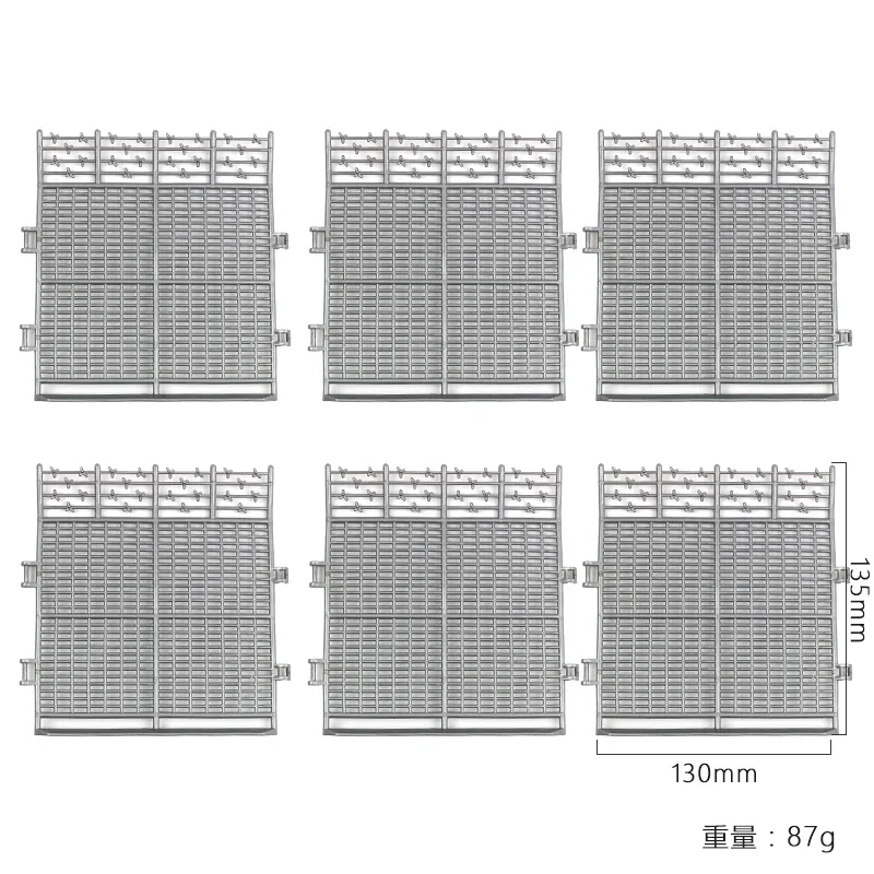 1/18 LDRC LD1801 LD1802 LD1803 LD1804 A01 A02 6pcs Plastic Decoration Fence 1:18 RC Car Upgrade Parts Accessories