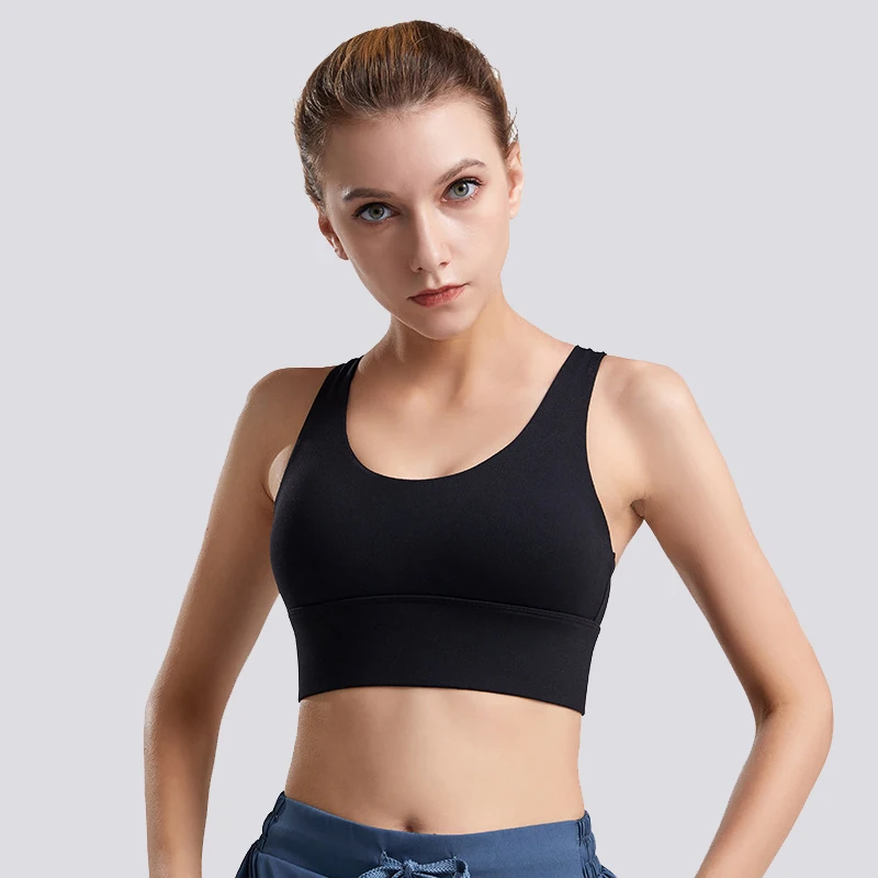 Yoga Bra Nylon Top Women Sports Bra Gym Fitness Breathable Elastic Bralette Adjustable Buckle Women's Bra 6 Sizes