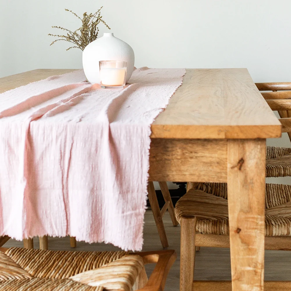 

Blush Pink Table Runners Handmade Pink Table Runner Table Runners Wedding Rustic Table Runners Boho Wedding Decor Cloth Runners