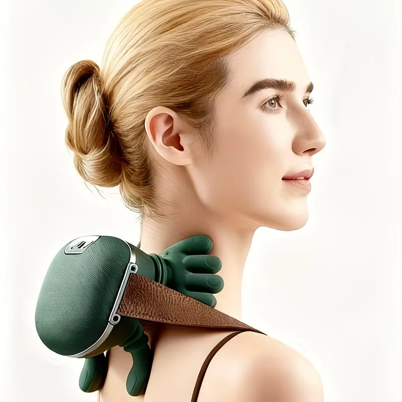 

Shoulder And Neck Massager with Palm Design.Ideal for Use at Work, Home,Or While Traveling. A Great Gift for The Holiday Season!