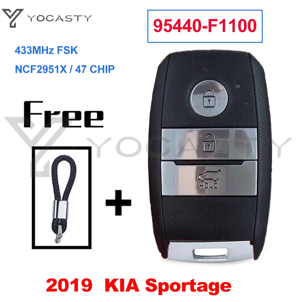 

YOCASTY 95440-DF1100Keyless Smart Car Key 433MHz FSK NCF2951X HITAG 3 47 Chip For 2019 Kia Sportage