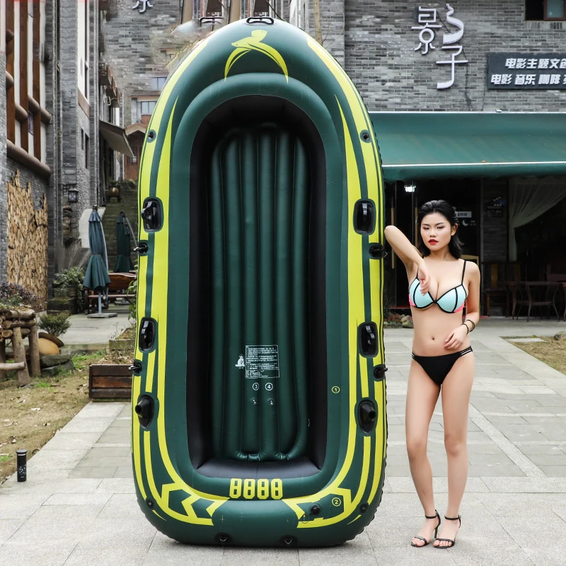 

Kayak Thick Wear-Resistant Inflatable Boat Kayak Fast Travel Assault Boat Air Cushion Fishing Boat Inflatable Boat 5 People