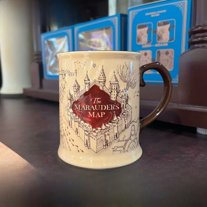 

Universal Studios Moving Map Cerc Mug 450ml Coffee Cup Retro Sle Collectible Souvenir for All Ages