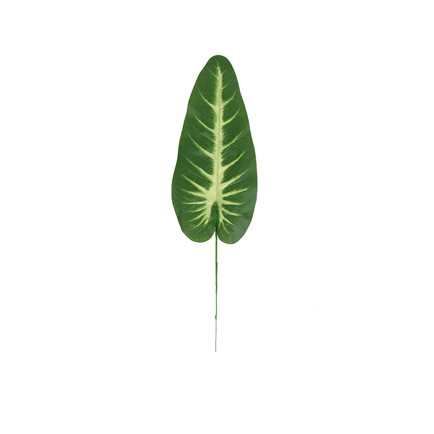 1pcs Artificial Green Turtle Leaf Scattered Tail Leaf Fake Silk Plant For DIY Wedding Birthday Party Home Decor Palm Leave