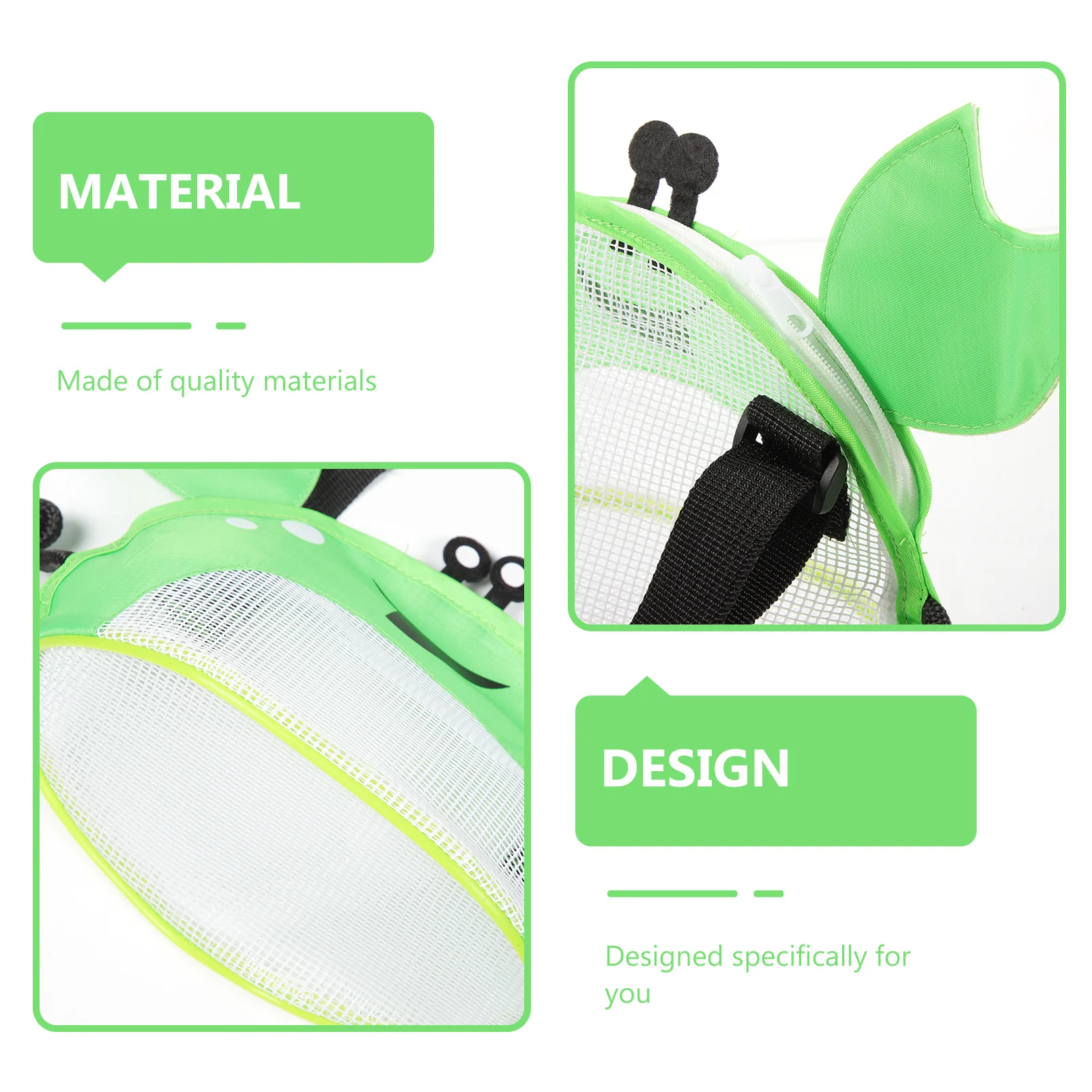 حقيبة شاطئ شبكية متينة من مادة PVC للأطفال، منظم سفر خفيف الوزن، مفيد لحمام السباحة والشاطئ، حقيبة شبكية