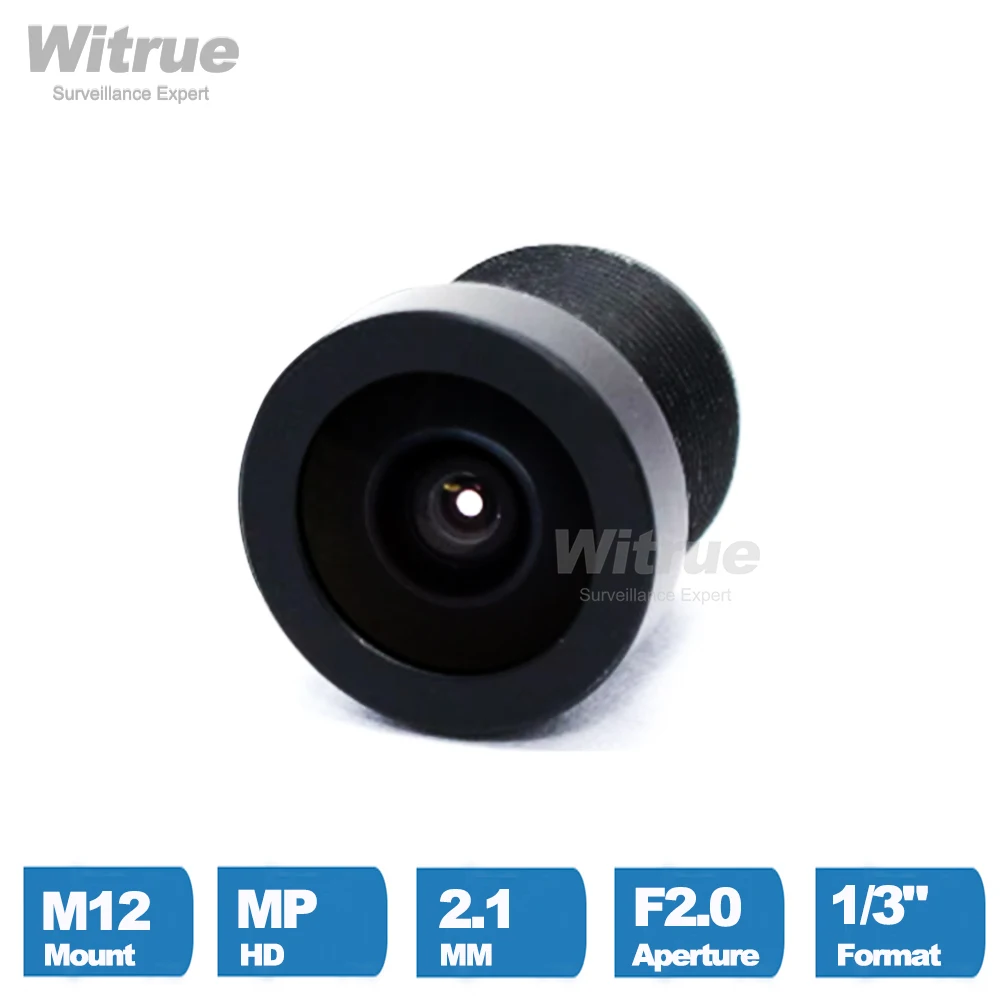 Witrue CCTV LENS 2.1MM 1/3" Formate F2.0 Przysłona 150 stopni Szeroki kąt do kamery bezpieczeństwa do nadzoru — zdjęcie 4