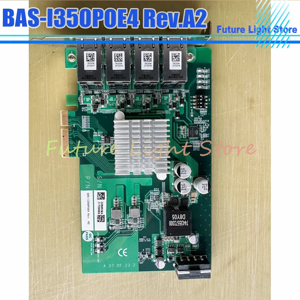 BAS-I350POE4 Rev.A2 Four Port POE Network Card Camera Capture Card