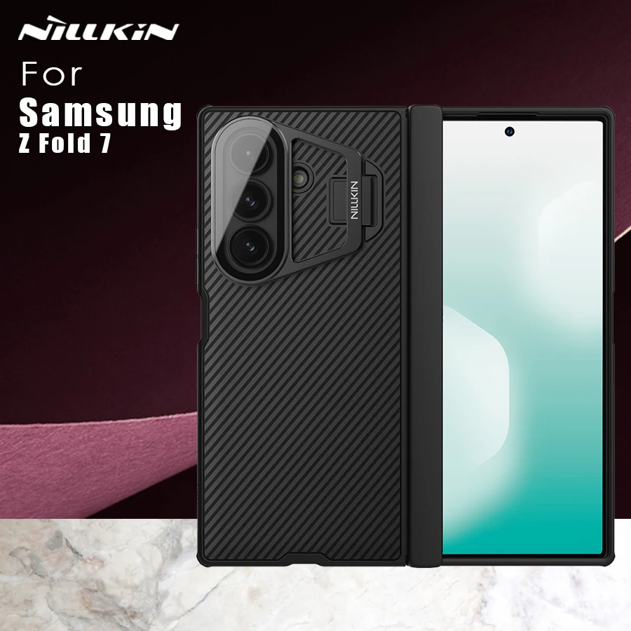 

Чехол Nillkin для Samsung Galaxy Z Fold 7 5G 360, высококачественная опора для объектива, противоударная прозрачная защитная крышка-подставка для камеры