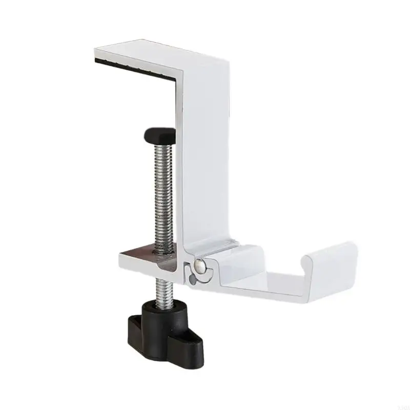 Adjustable Headphone Hook Stand Collapsible Aluminum Design Space Saving Desktop 