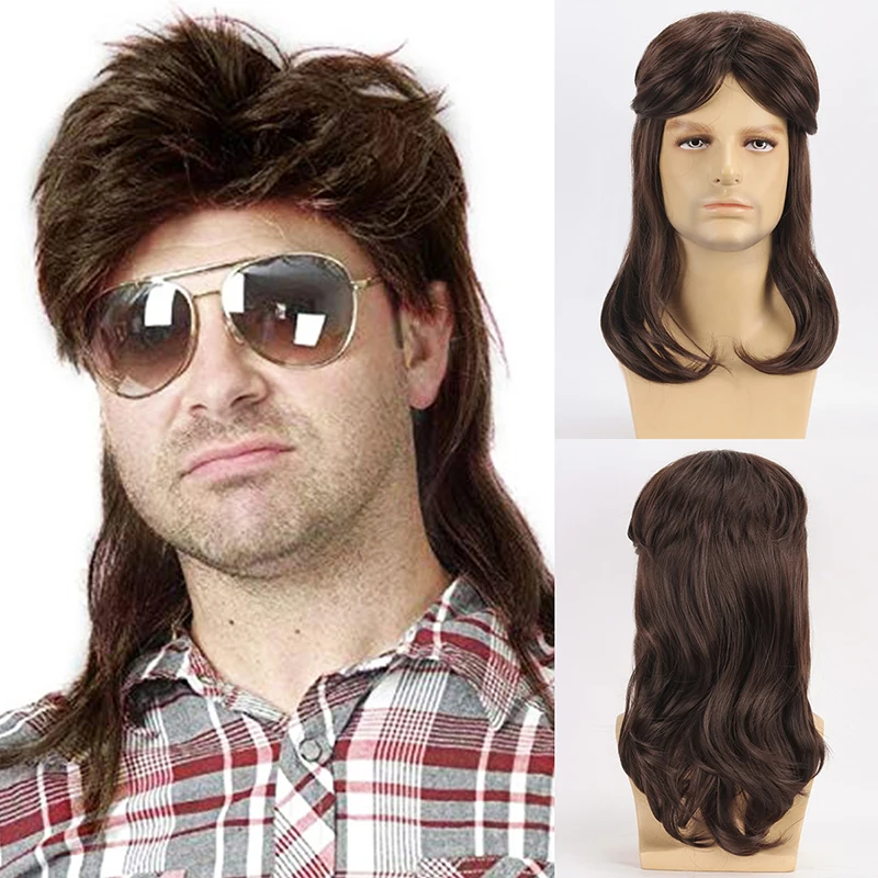 

Европейский и американский мужской парик кефали, пушистый короткий вьющийся синтетический парик в стиле рок, парик из химического волокна, парик из синтетического волокна