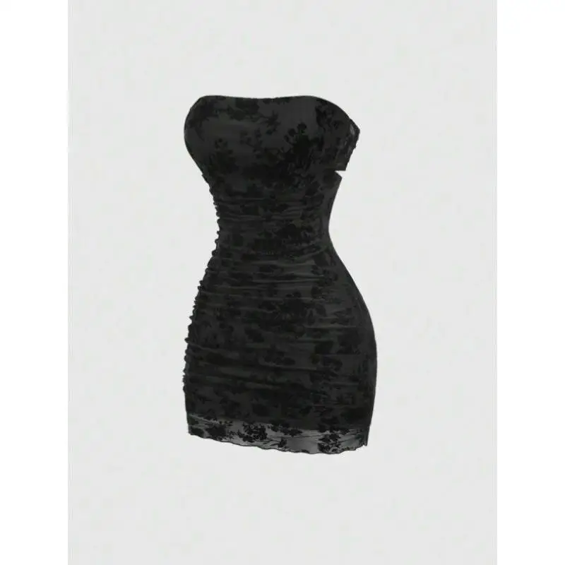 

Retro Sle Velvet Print Svel Slim Fit Dr P 53553 Cross-Border Faion Ele Autumn Seven-Quarter Sve Dr