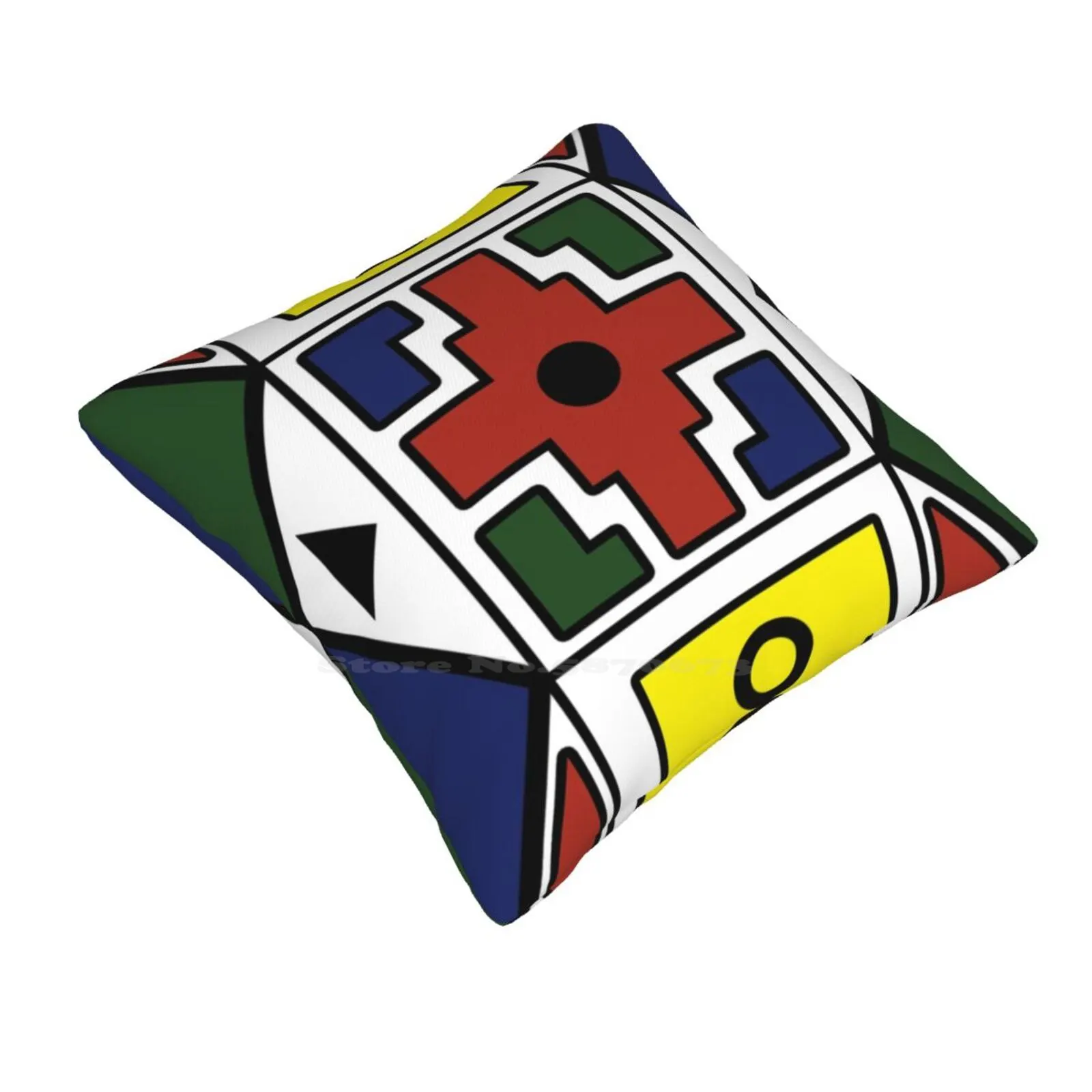 Ndebele Ethnic Pattern Pillowslip Pillowcase Pattern Ndebele African Tribal Fashion Colorful South Africa Cool Trendy Zimbabwe