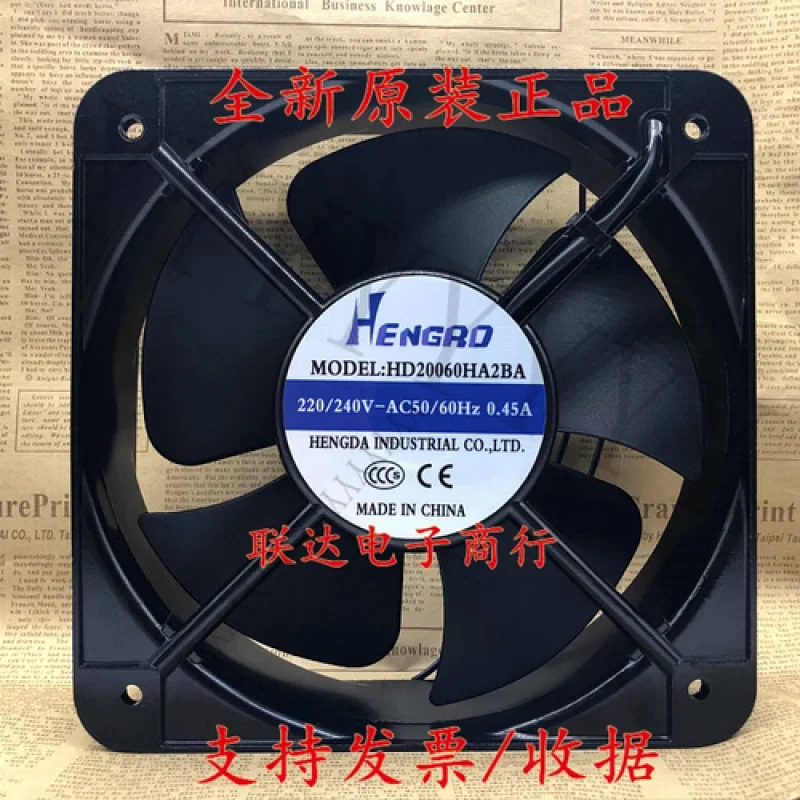 

Y+ ДЛЯ HENGRO HD20060HA2BA AC220V-240V 0.45A Охлаждающий вентилятор