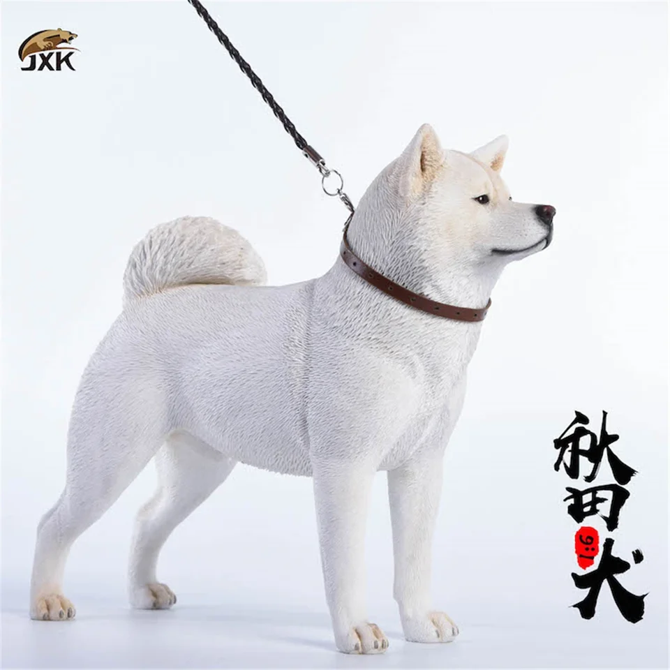 ZXK 1:6 スケール日本の秋田犬ペットフィギュア癒し動物コレクター
