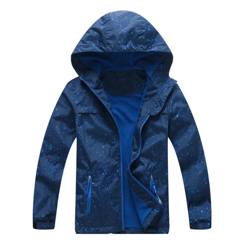 Outerwear Boy Waterproof Windproof Hoodieboys Jackets 2021 Spring Kids Sport Jackets Children Polar Fleece Warm Coats