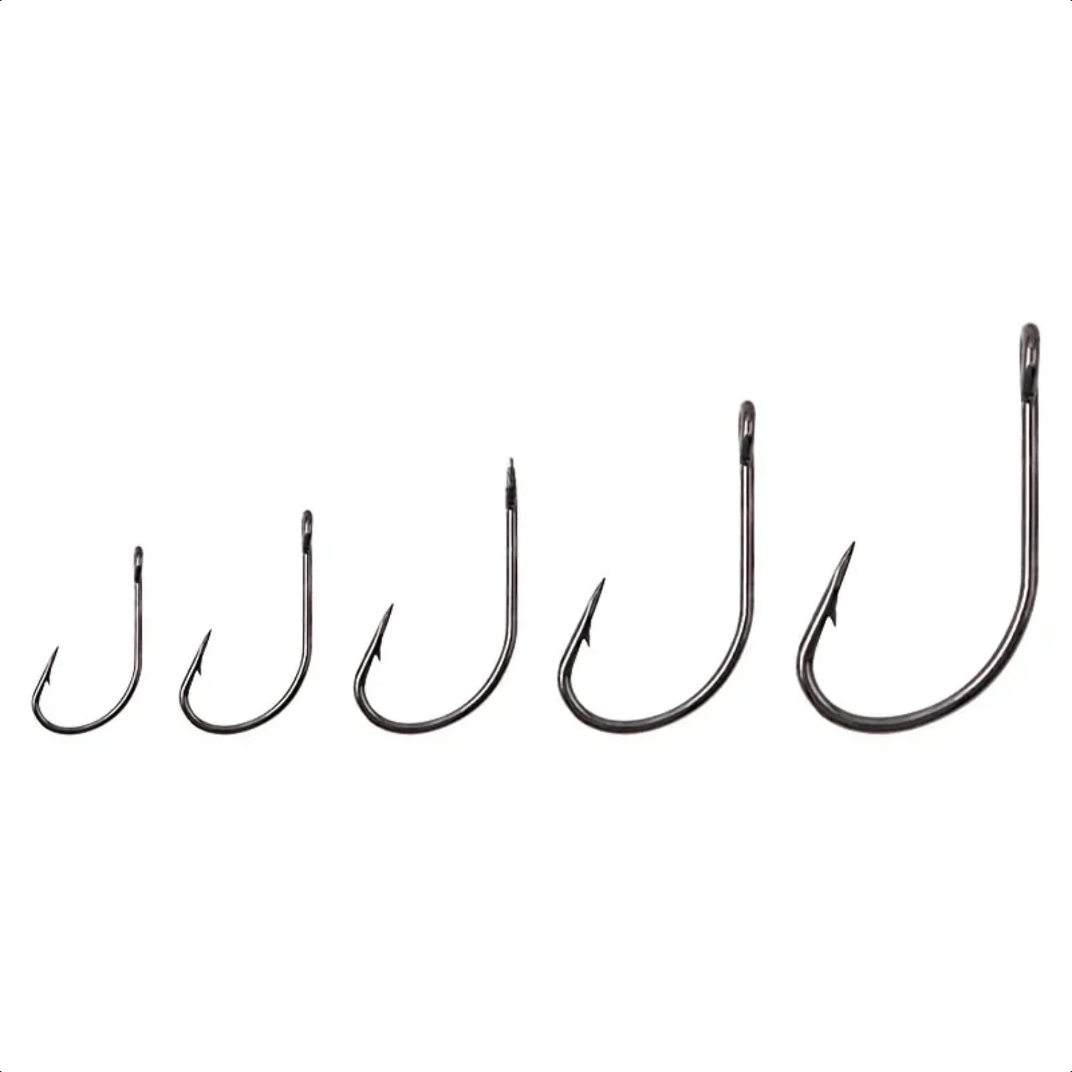 

Lure Bait Micro Mouth Hook Large Eye Shiny Hook Anti-corrosion Single Backward Spine Small Fish 50/bag