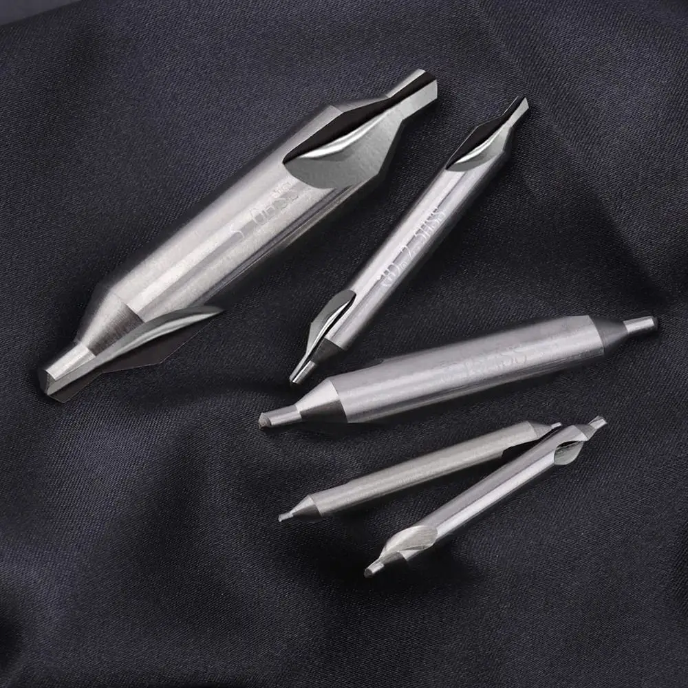 For 1.0mm 1.5mm 2.0mm 2.5mm 3mm 4mm 5mm 6mm 8mm Metal Drill Bit 1pcs HSS Combined Center Drills 60 Degree Countersinks Angle Bit