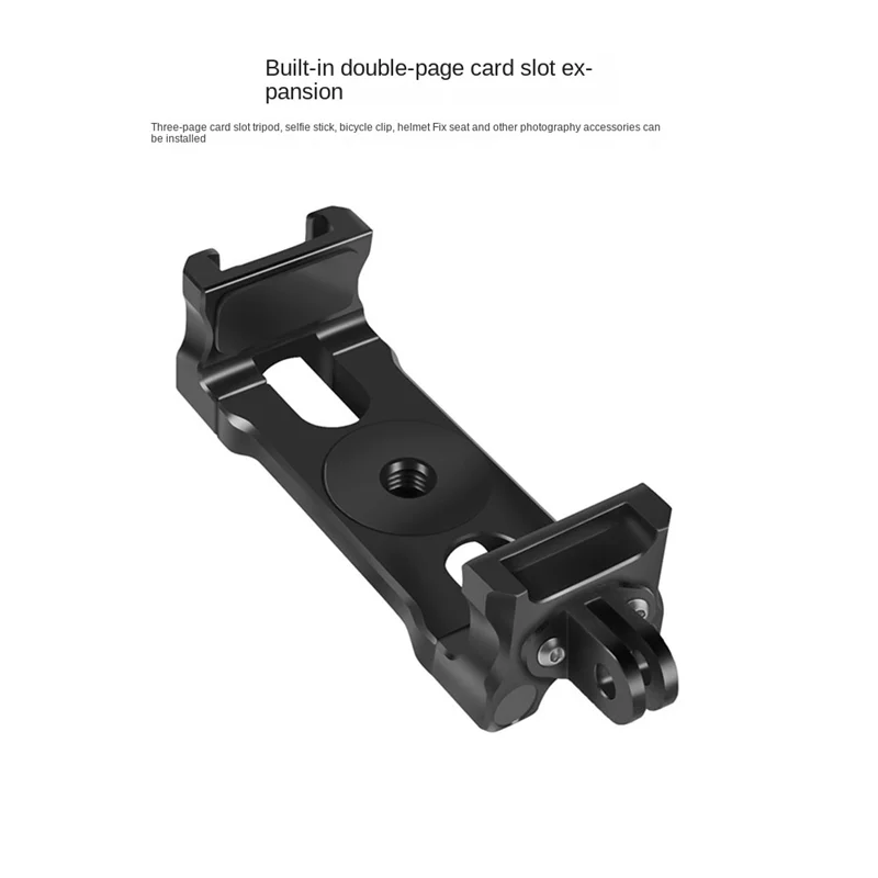 범용 휴대폰 스탠드 거치대 클립 콜드 핫 슈 마운트 삼각대 어댑터, 고프로 스마트폰 브이로그, 스타일 2