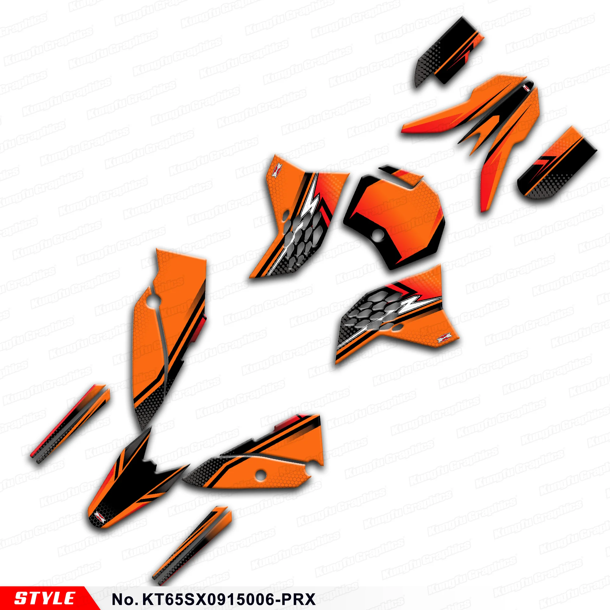 

JY RACING Restyled Graphics Motorcycle Stickers for KTM 65 SX SX65 2009 2010 2011 2012 2013 2014 2015, KT65SX0915006-PRX