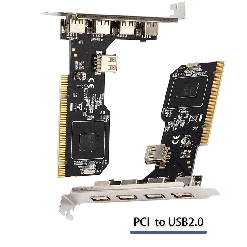 

Конвертер разветвителя Контроллер PCI-карты PCI в USB2.0 Карта расширения Адаптер PCI Riser Card Игровой концентратор Удлинитель PCI-конвертер