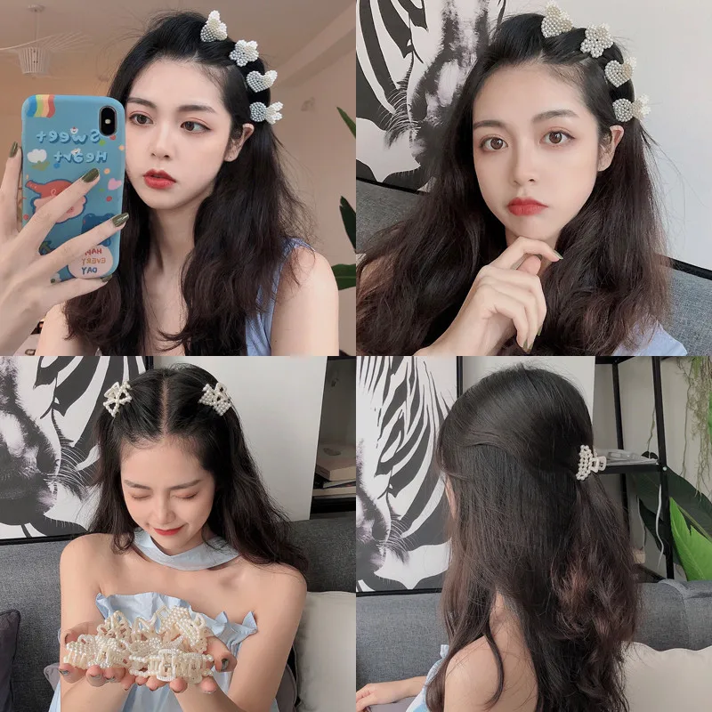 Neue Kleine Perlen Acryl Haar Klaue Clips Kleine Größe Make-Up Haar Styling Haarspangen Für Frauen Nette Mini Klaue Clip Haar Zubehör – Detail 3