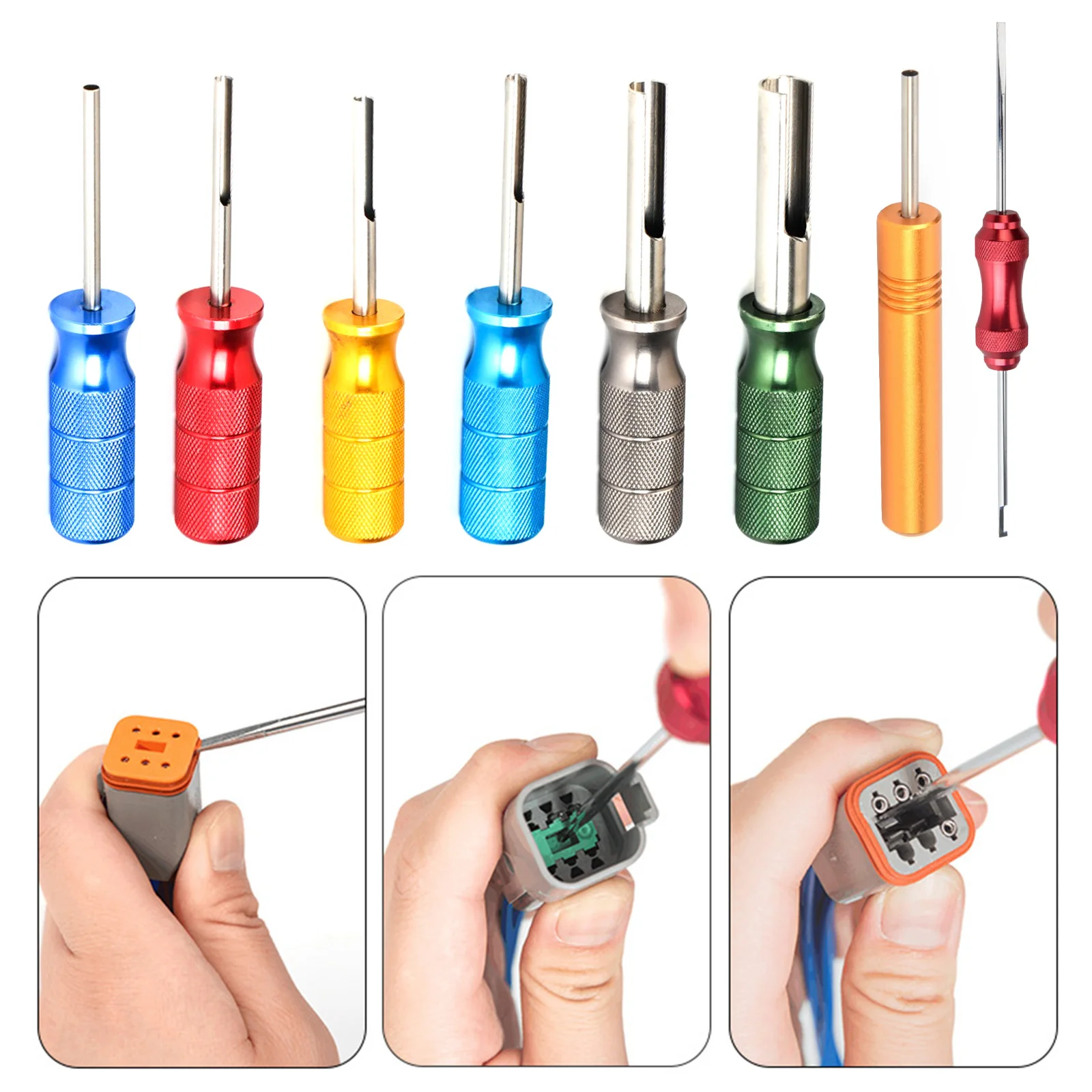 Automotive Plug Terminal Removal Tools Apply to Deutsch Connector Wire Harness Needle Withdrawer High Quality