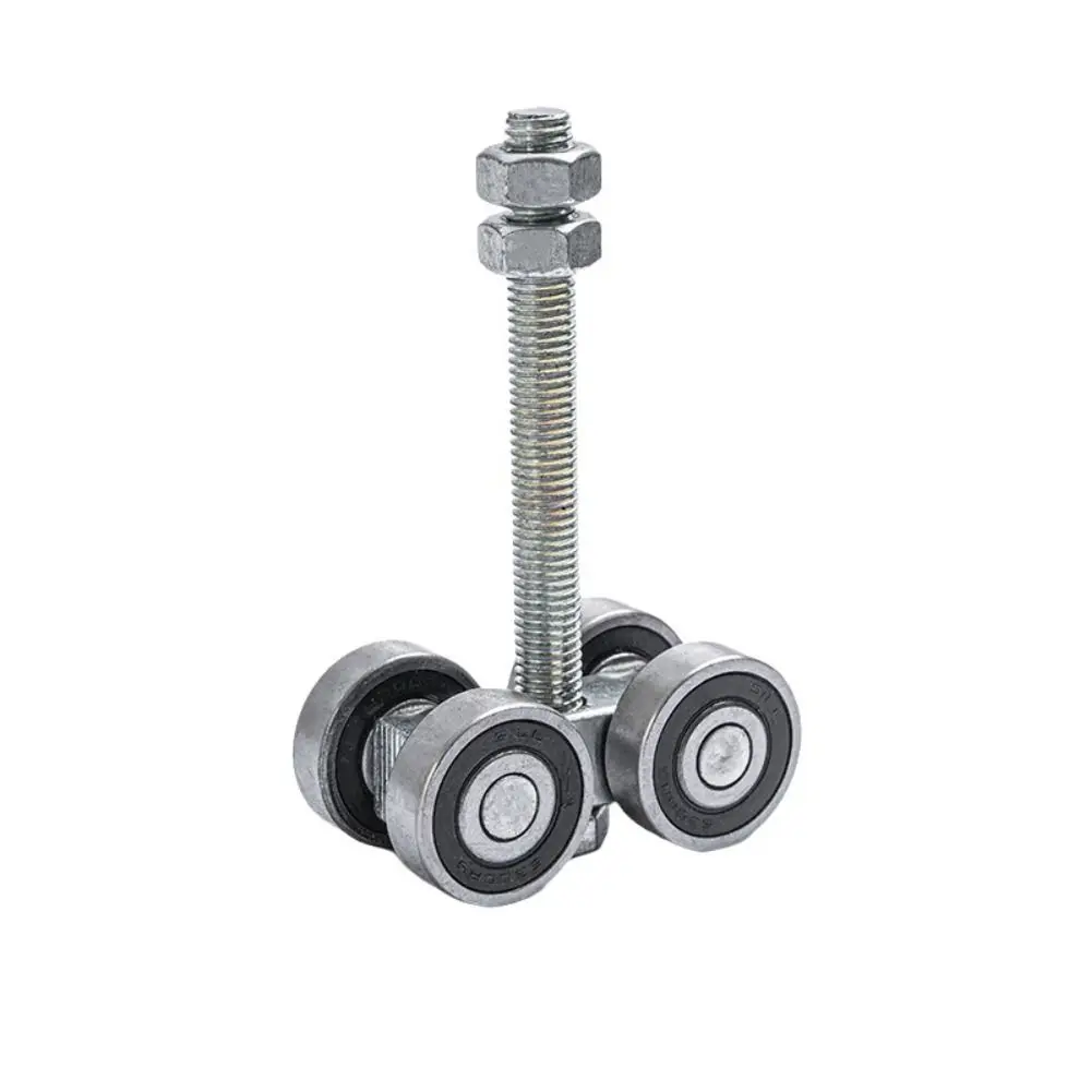 Steel Sliding Gate Roller Silent Rolling Heavy Duty Structure Hanger Wheel Adjustable Bolt Hanger Bracket Sliding Door Wheel