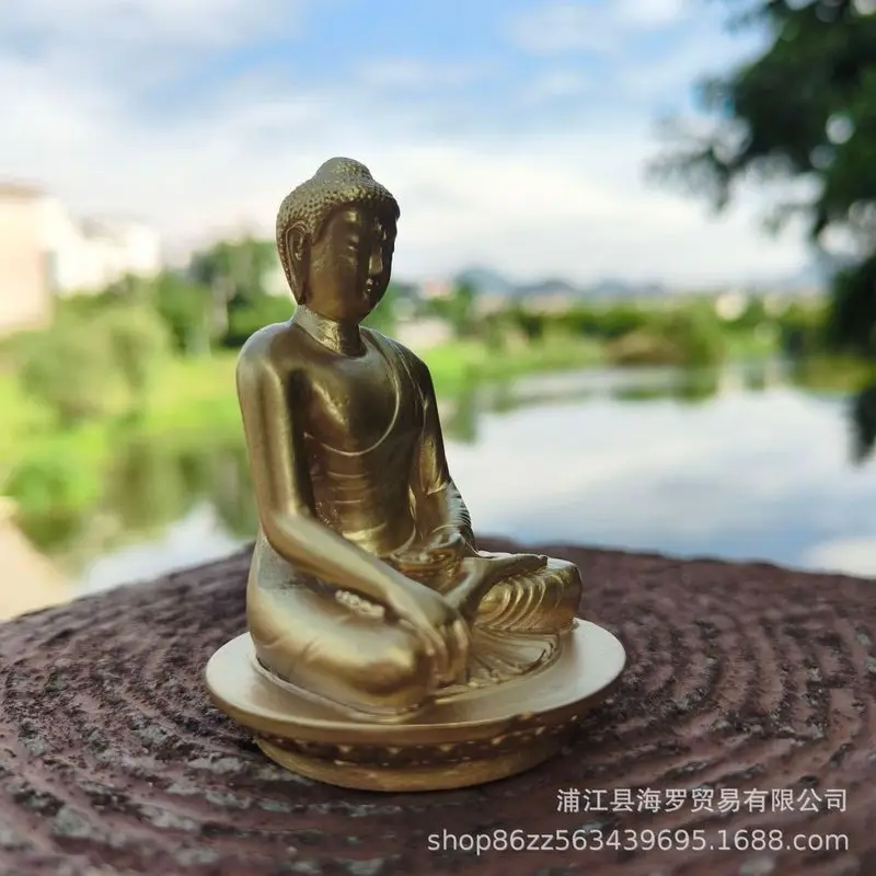 Direct sales from the manufacturer of resin imitation copper Buddha statues for home and temple use, wholesale and processing