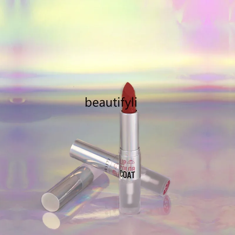 yj Non-Fading No Stain on Cup Non-Decolorizing Red Carrot Lipstick Long Lasting Waterproof