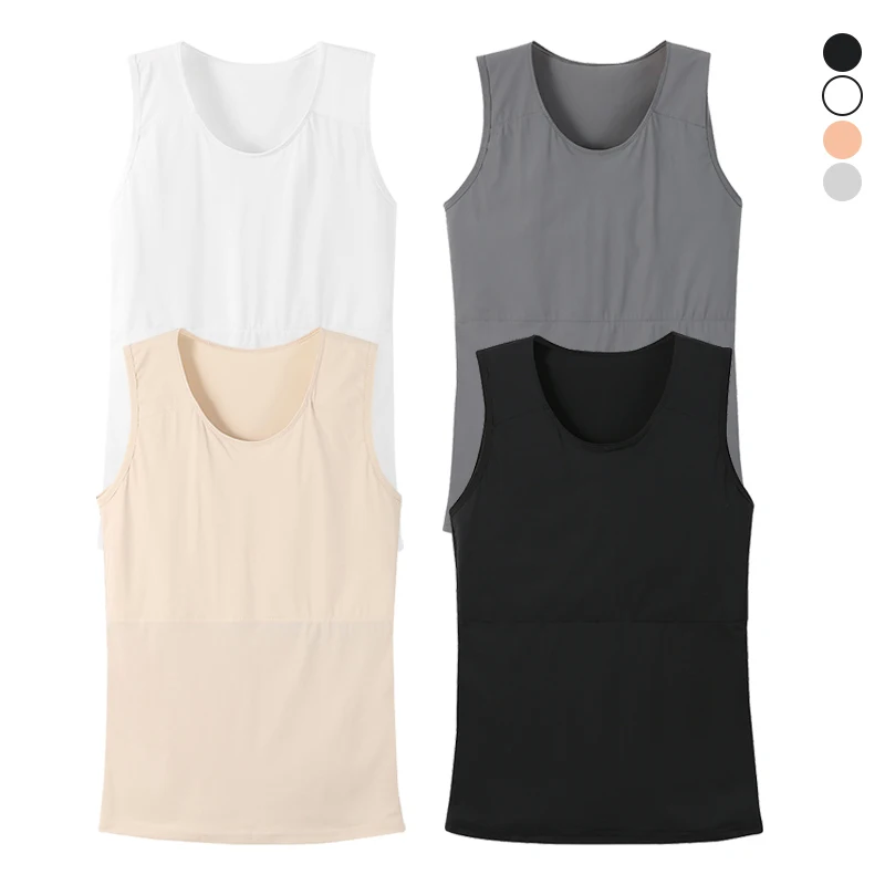 Women Tank Top Pullover Chest Binder Cotton Breast Binder Flatness Breathable Trans Binder Tomboy Singlet 