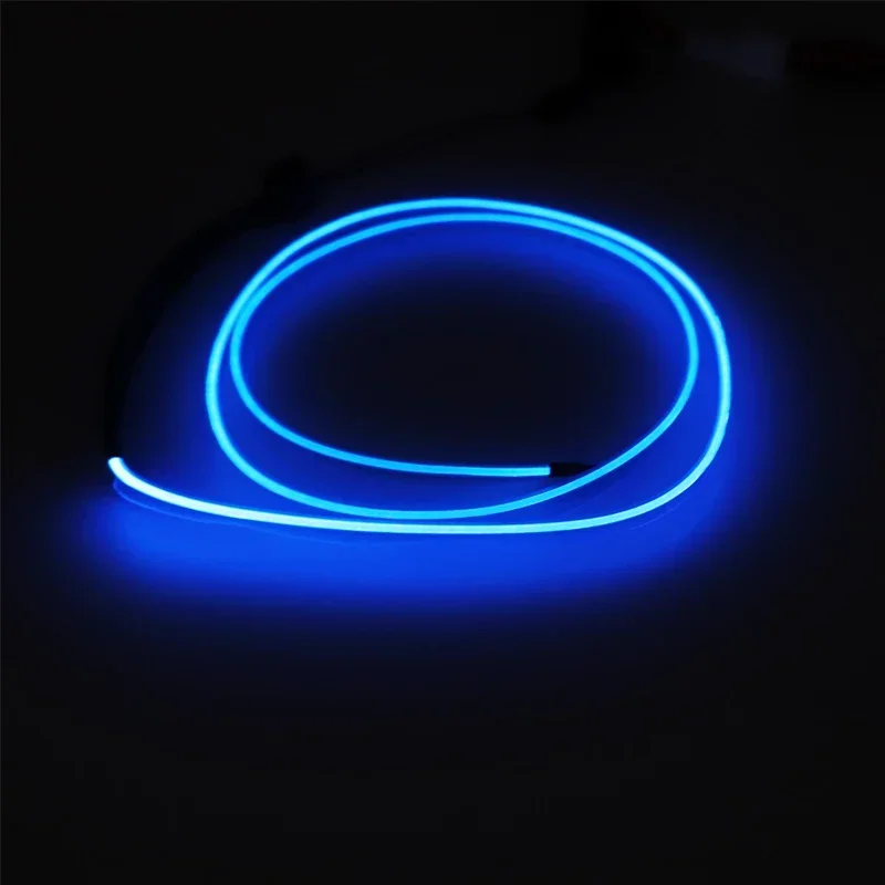 Car LED Instrument Dashboard Panel Trim Atmosphere Light Frame Decor Light Strip Blue For Hyundai Tucson 2015 2016 2017 2018