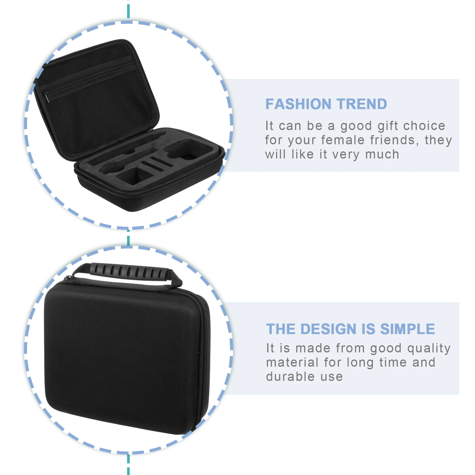 

Panoramic Camera Storage Bag Travel Handbag Pouch Case Accessories Hard Carrying Portable