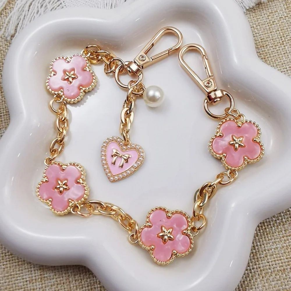 مجوهرات هدية زهرة حزام الهاتف المحمول سلسلة معدنية مكافحة فقدان سلسلة الهاتف الخليوي قلادة قصيرة الهاتف المحمول الحبل هدية السنة الجديدة #4