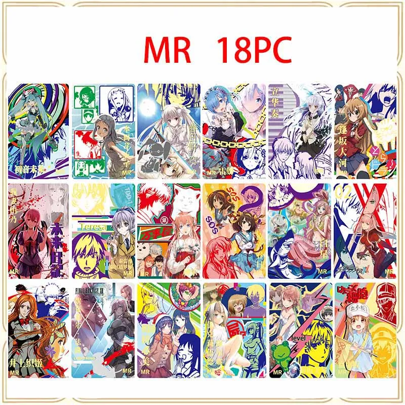 Anime Goddess Story MR PR PTR SSR SR R Hot Stamping Flash Card Boy Game Toy Collectible Card Christmas Birthday Present