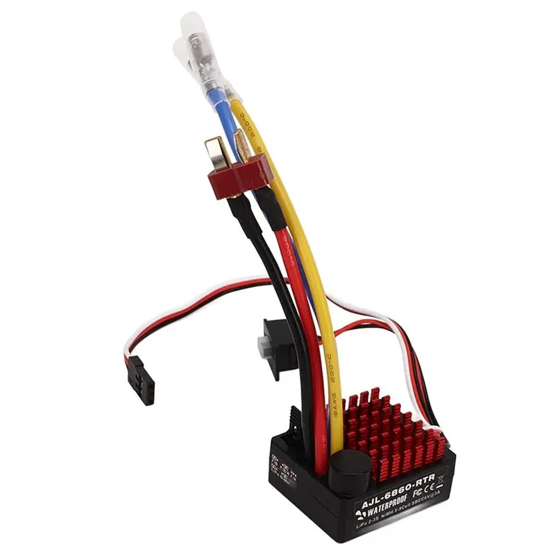 RC Auto Borstel ESC 3 Modi 60A 6860 RTR Elektronische Snelheidsregelaar Voor 1/10 Boot Voor 1/10 Tanks RC Auto vrachtwagen RC Schip ESC